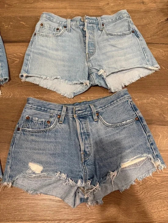 501 Levi’s Light Blue Denim Women's Shorts - Picture 5 of 5